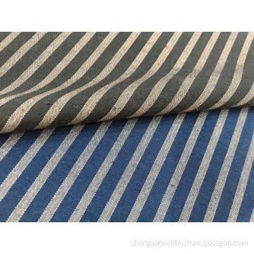 T/C Oxford Woven Yarn-dyed Stripe Fabric